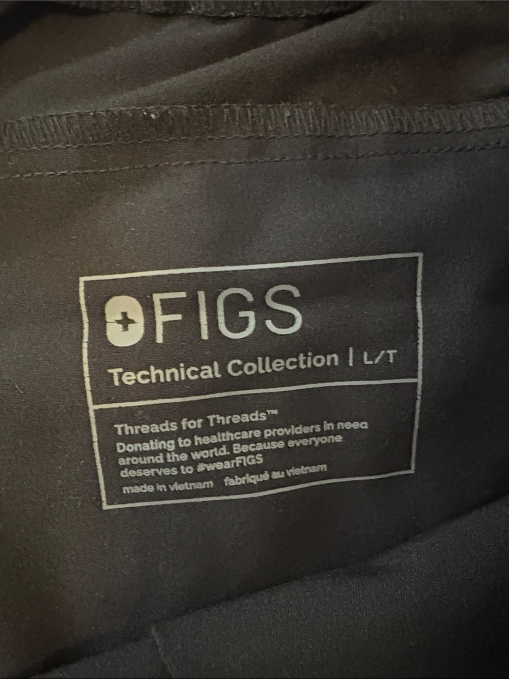 Figs Men's Black Joggers Pants large - Picture 4 of 4